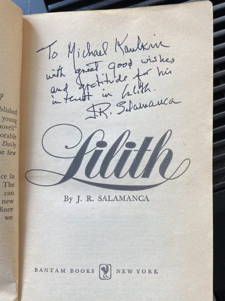 lilith book salamanca autograph